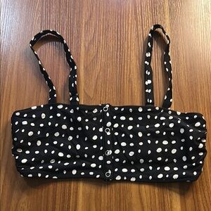 EUC Aerie Black and White Polka Dot Bikini Top 🫧